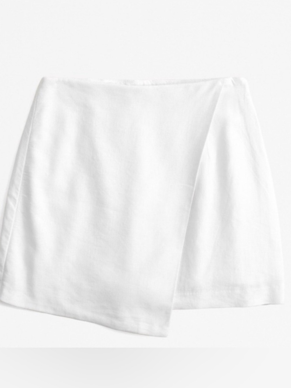 Abercrombie & Fitch Scarlett Linen-Blend Wrap Skort Xl